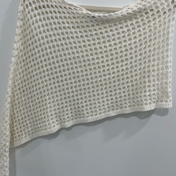 Women's Cream Poncho - Picture 3 of 3